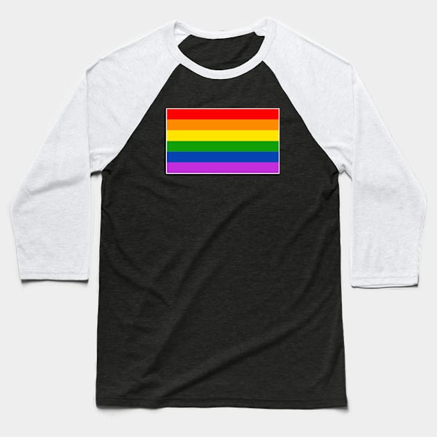 Pride Flag - Traditional Baseball T-Shirt by AnnaBanana